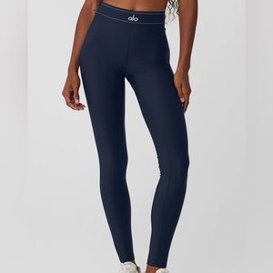 ALO | Airlift High-Waist Suit Up Leggings | Small | Navy | New! | $138 Value!